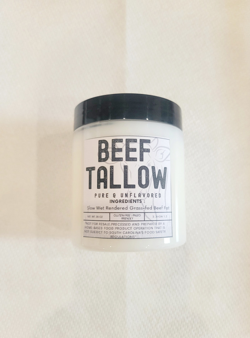 image of Pure Unflavored Beef Cooking Tallow (8oz)