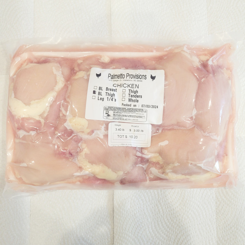image of (PALMETTO) FAMILY-SIZE Boneless/Skinless Thighs