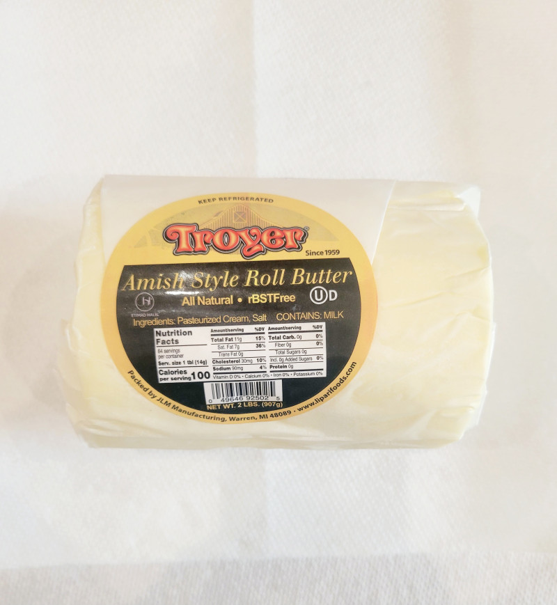 image of Amish Butter 2lb Roll (Salted)