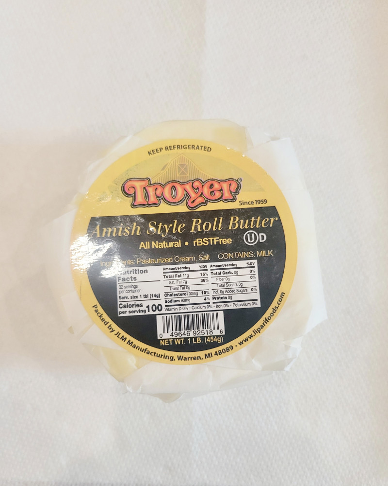 image of Amish Butter 1lb Roll (salted)
