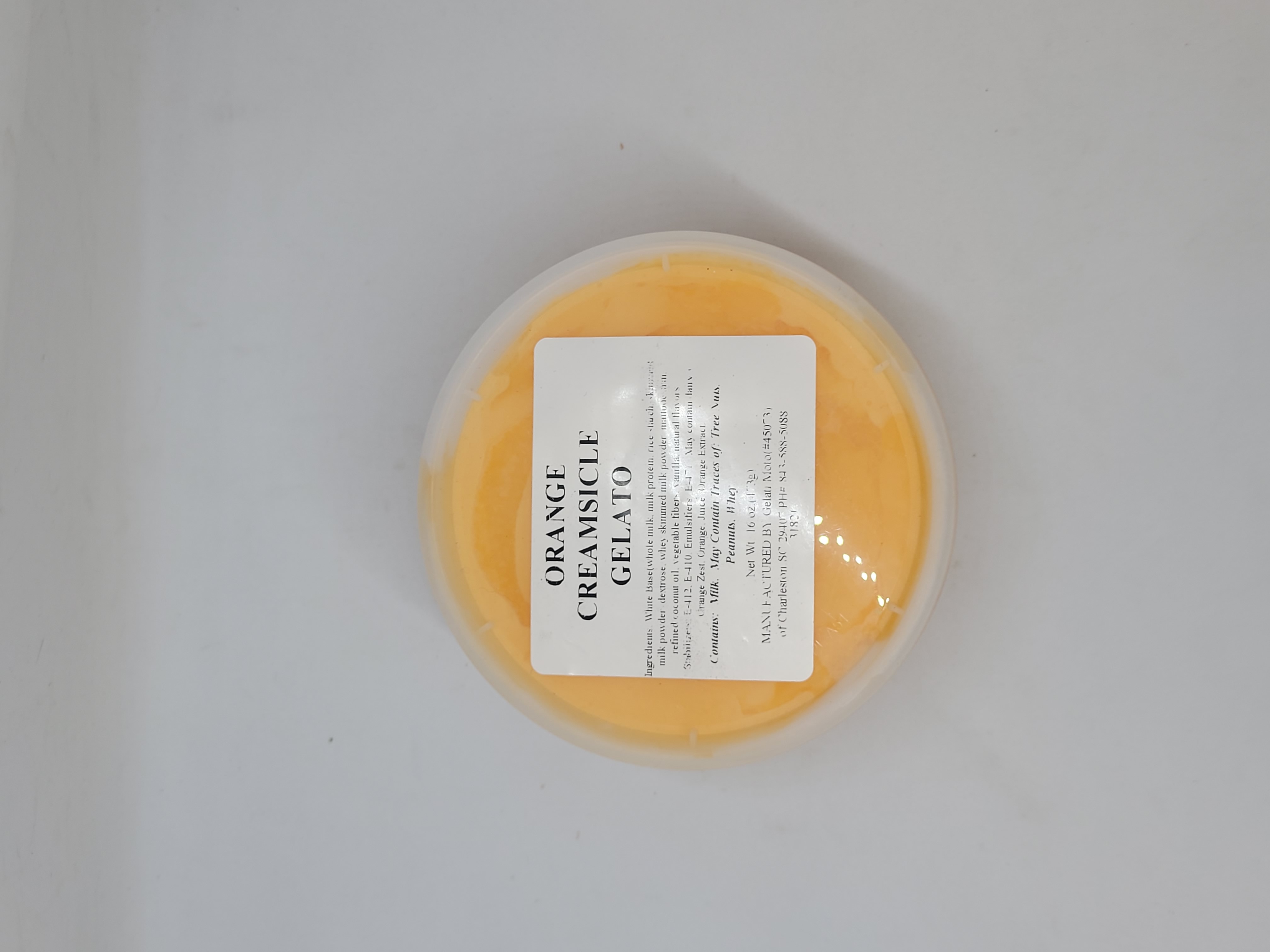 image of Orange Creamsicle Gelato