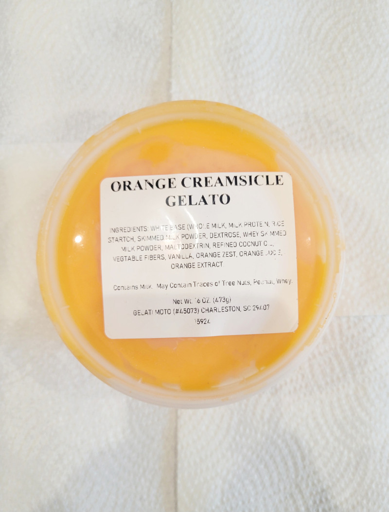 image of Orange Creamsicle Gelato