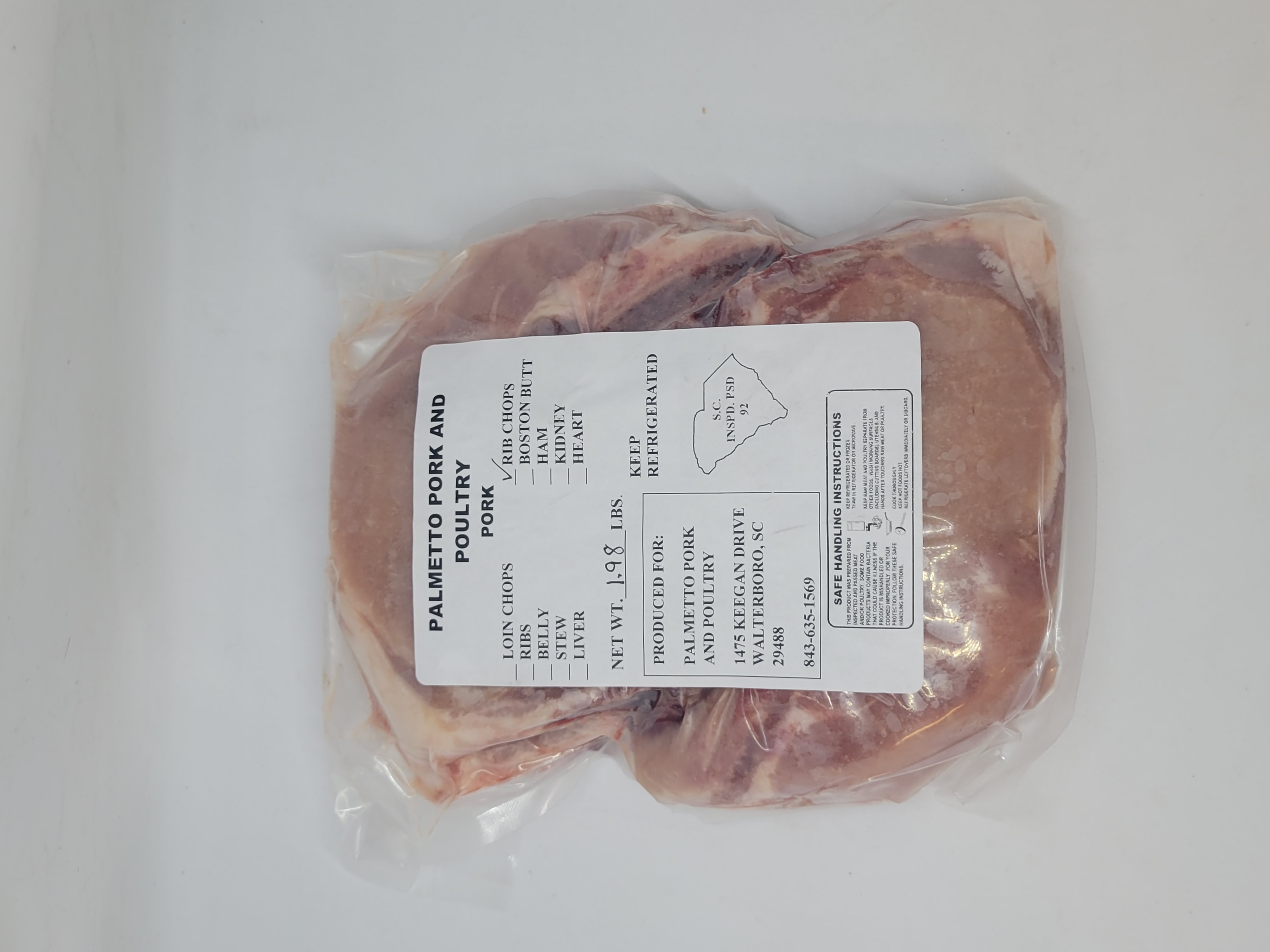 image of (PALMETTO Brand) Thin Cut Boneless Pork Chops