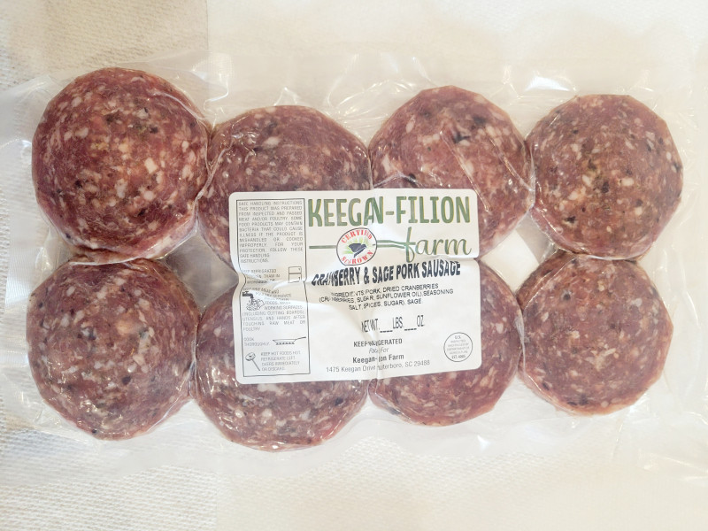 image of (Keegan-Filion) Cranberry & Sage Patties